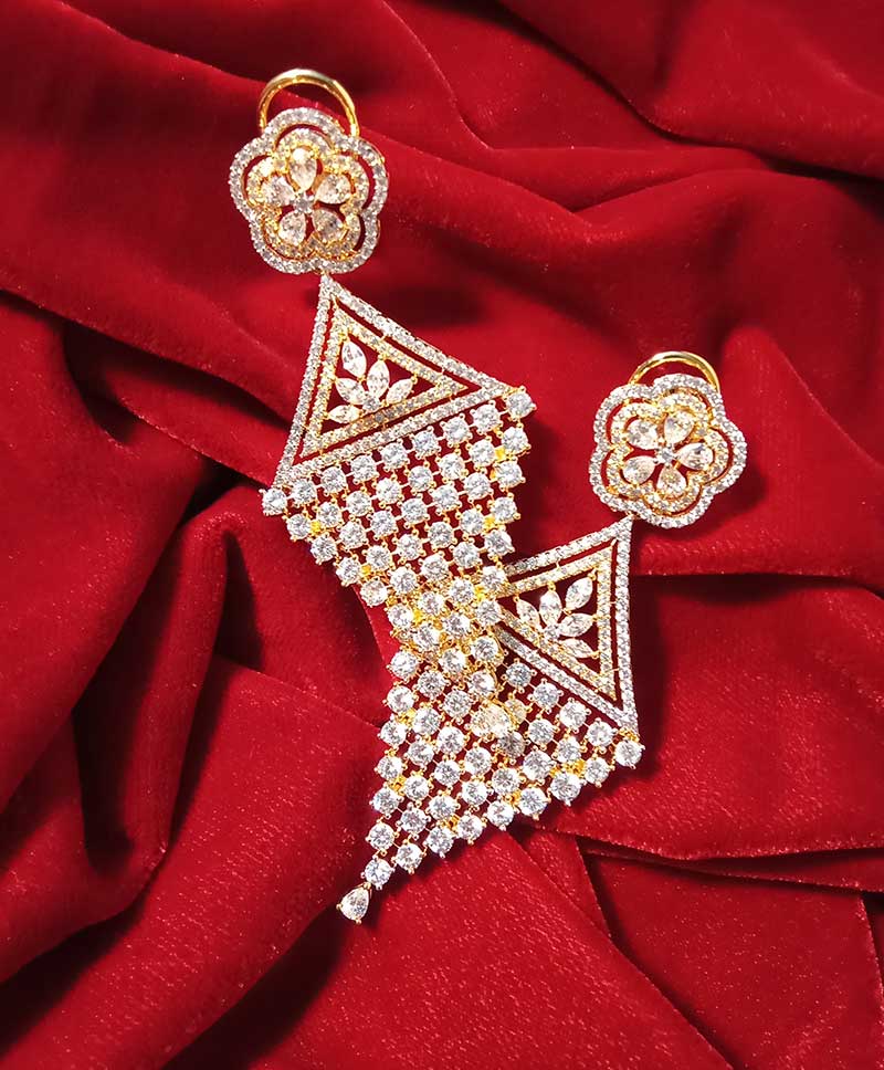 AD STONE LONG TRAPEZIUM SHAPED DROPS