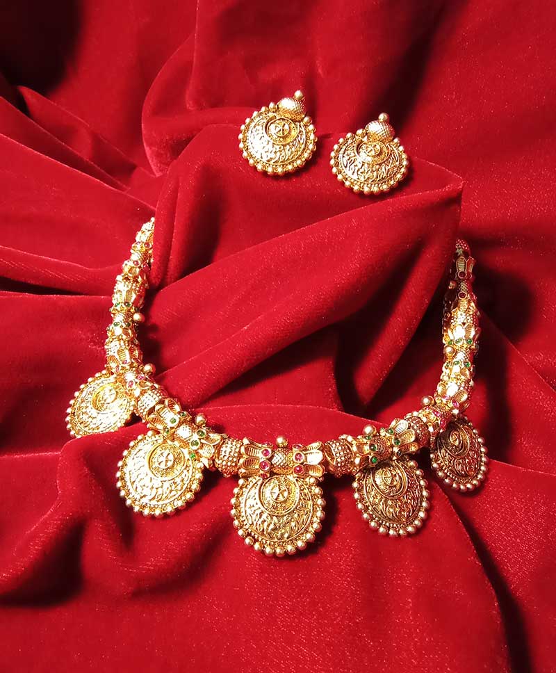 ANTIQUE COIN NECKLACE SET