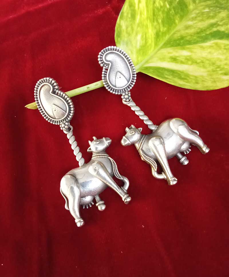 Oxidised Earrings -OXIDISED CALVES