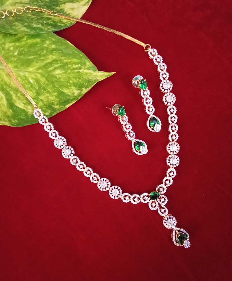 Zercon Necklace Set - GREEN