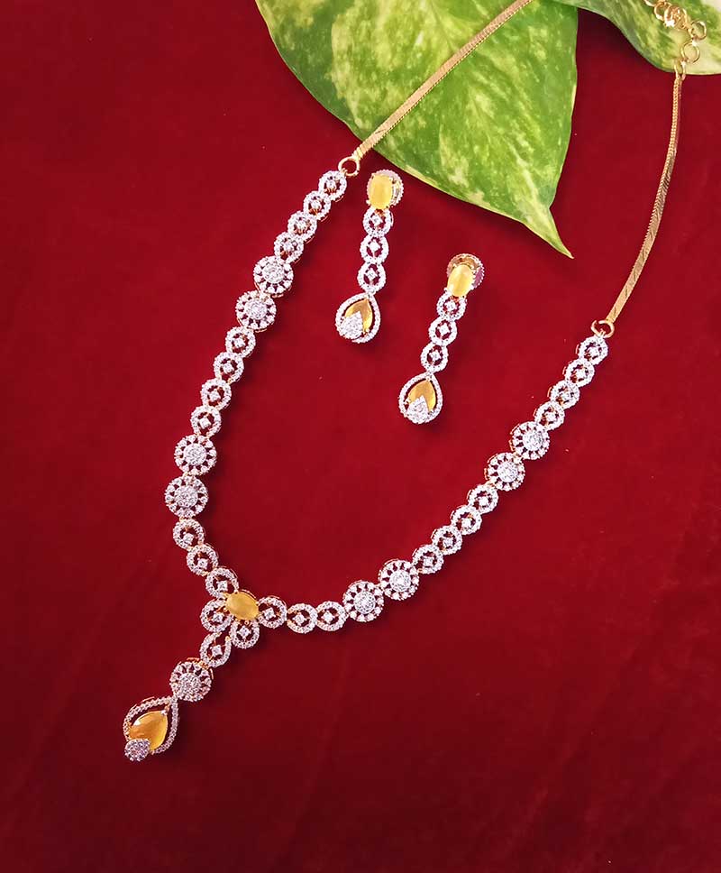 Zercon Necklace Sets -YELLOW -(SOLD)