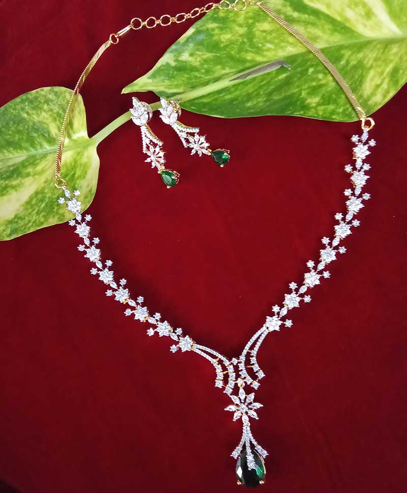 Zercon Necklace Sets -BOTTLE GREEN