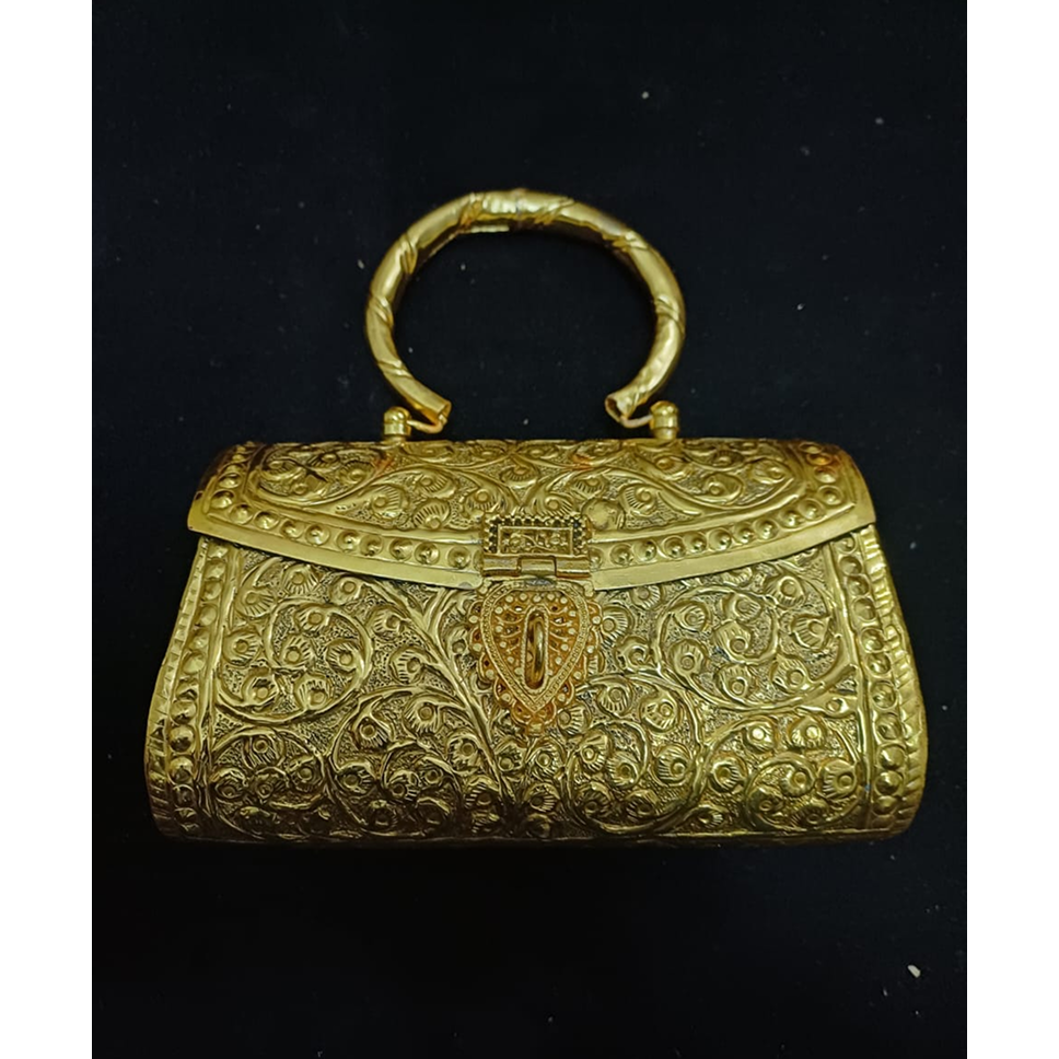 Oxidised in Gold Color Hand Clutches