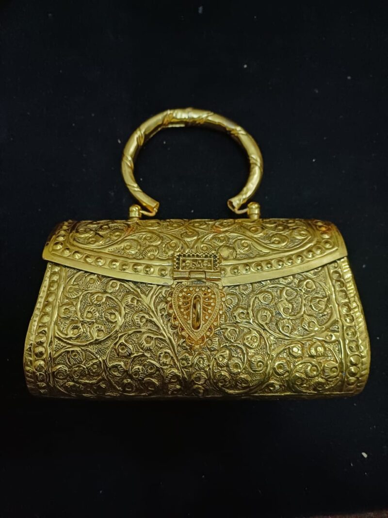 Oxidised in Gold Color Hand Clutches