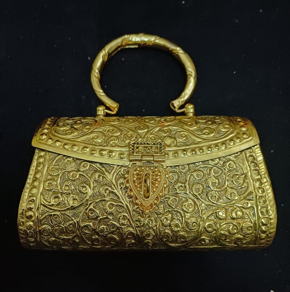 Oxidised in Gold Color Hand Clutches